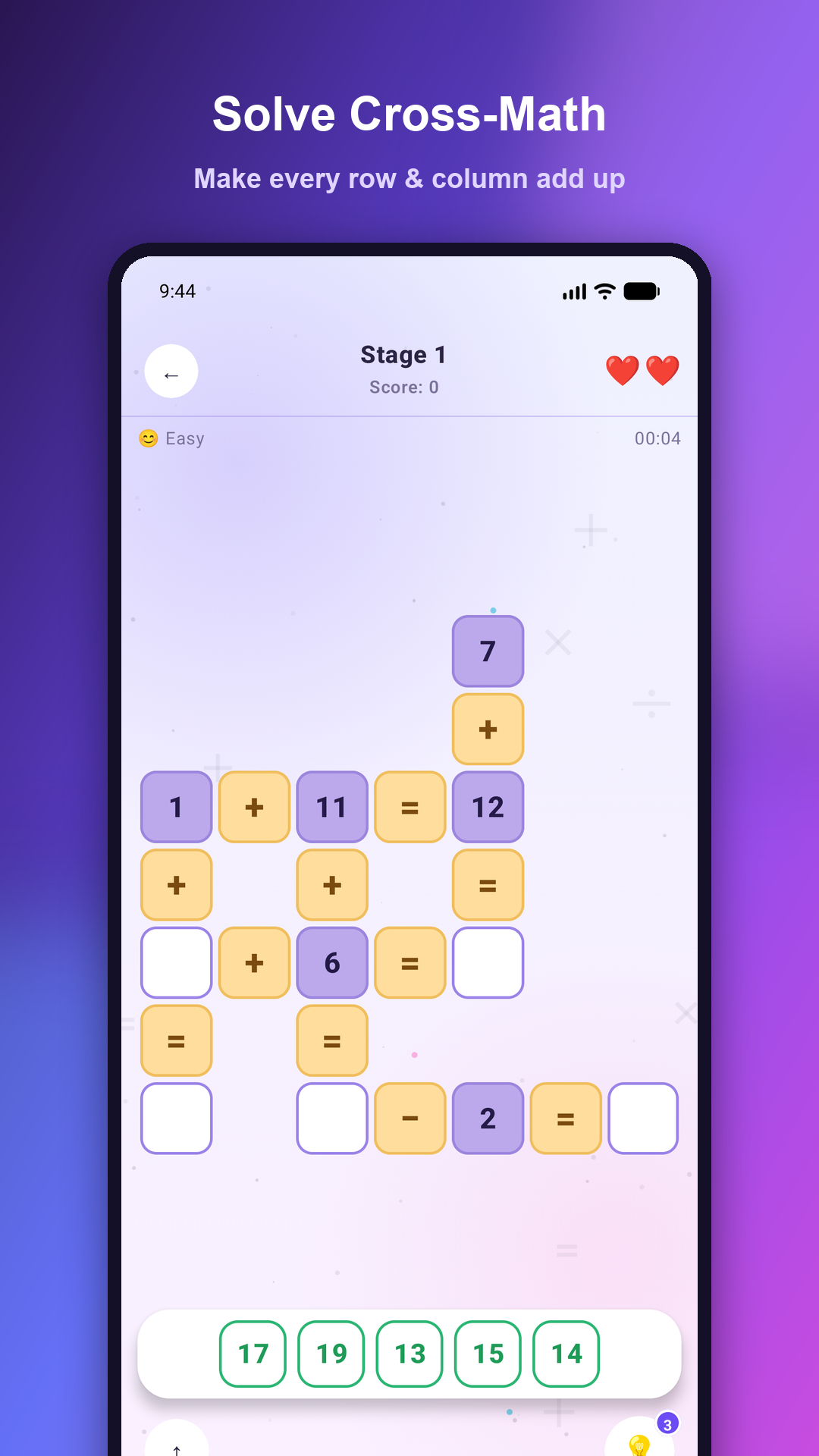 MagicMath puzzle gameplay