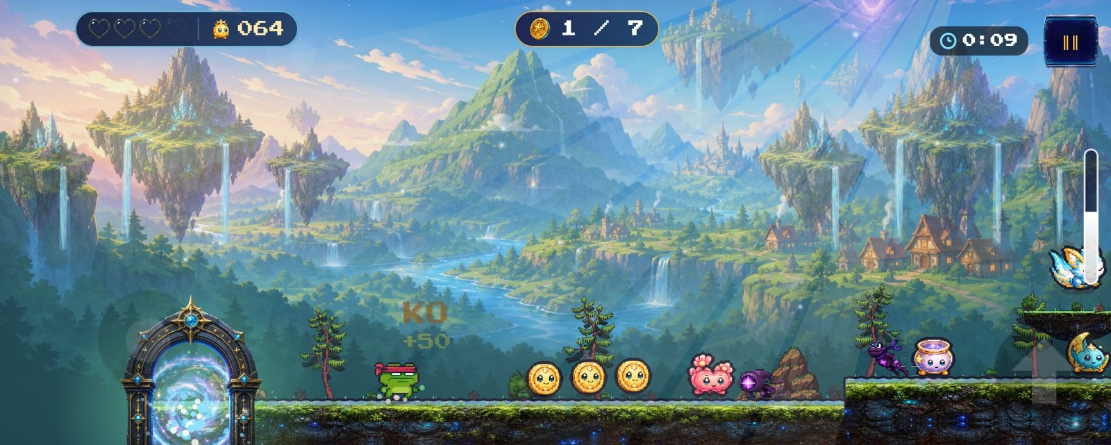 Star Saviors — platforming on Earth with hearts, coins and collectibles